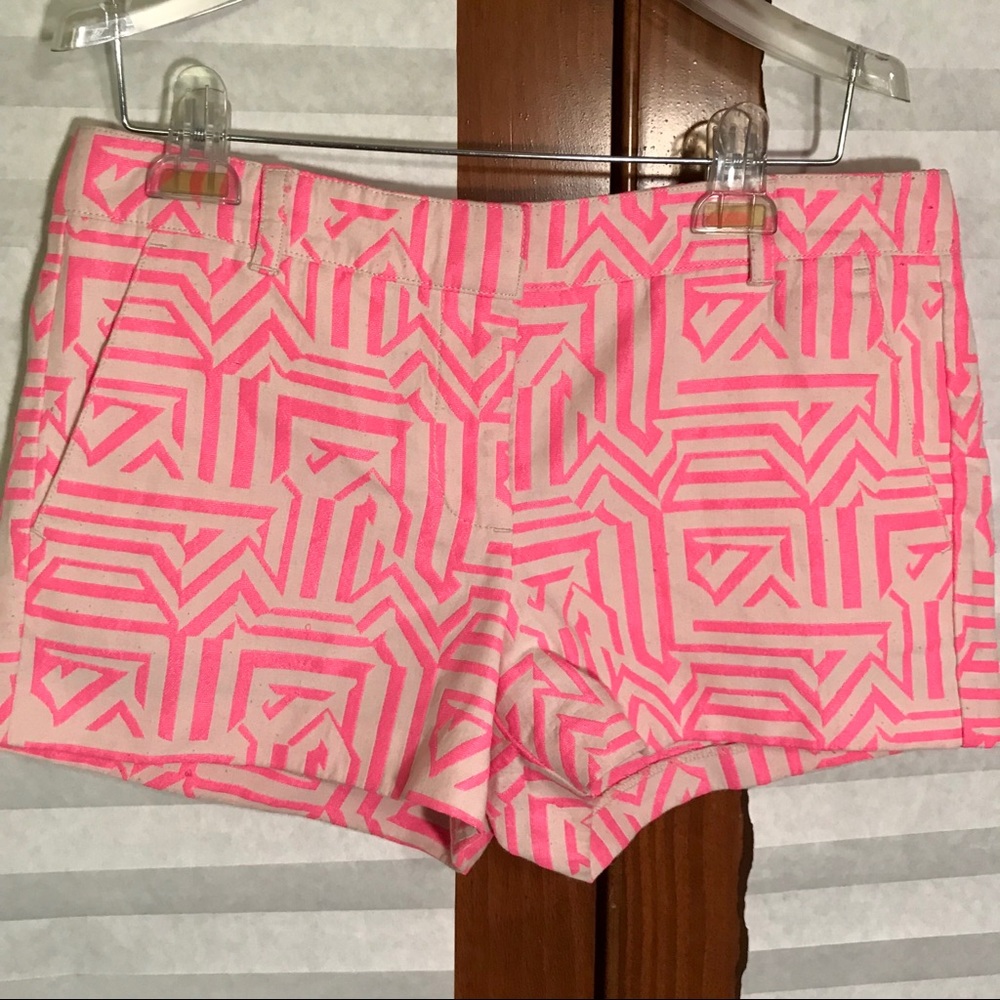 JCREW Abstract Print Shorts